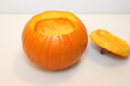 cleaned out pumpkin