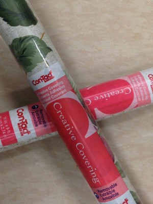 two rolls of Con-Tact Paper