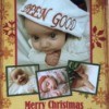 A baby in a santa hat for Christmas