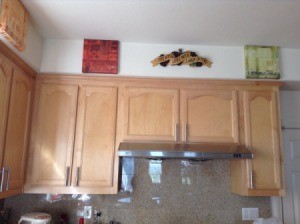 kitchen with maple cabinets