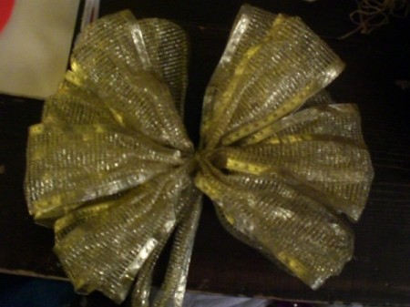 completed bow tail