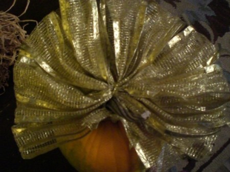 back view of the bow tail