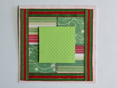 green square in center of card