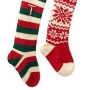 two Christmas stockings