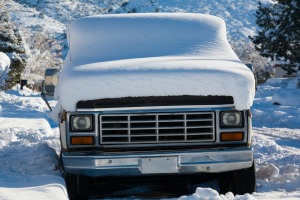 Snow Covered Truck