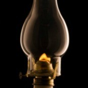 Photo of an oil lamp
