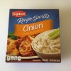 box of Lipton Onion Soup mix