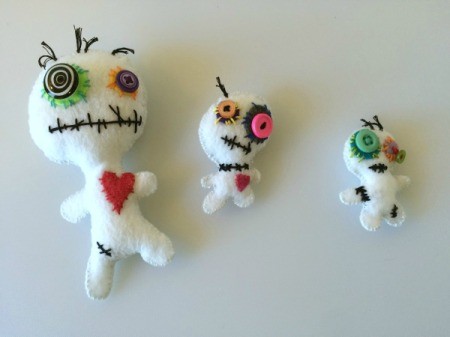 finished voodoo dolls