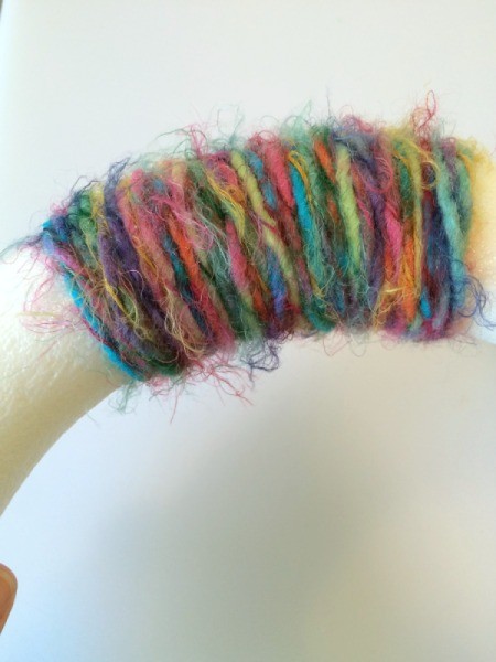 wrap wreath with yarn 1