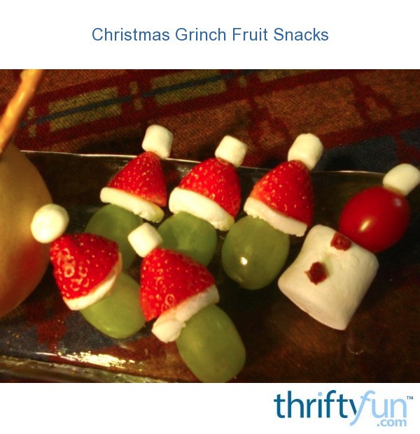 Christmas Grinch Fruit Snacks | ThriftyFun