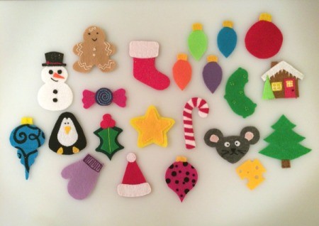 Felt Christmas Tree With Ornaments