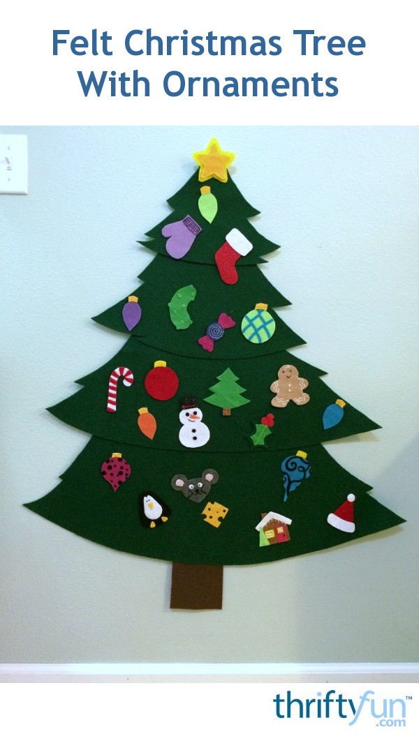 Felt Christmas Tree With Ornaments | ThriftyFun