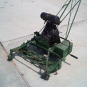 old reel mower