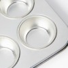 partial view of muffin tin