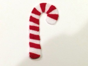 Felt Candy Cane Ornament