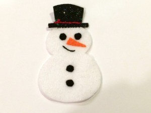Felt Snowman Ornament