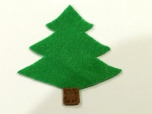 felt xmas tree