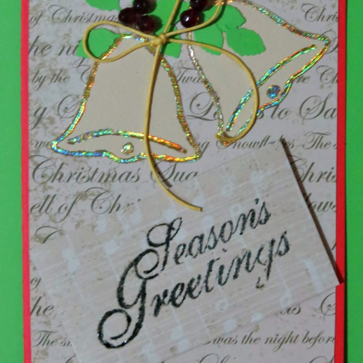 Chiming Bells Christmas Card My Frugal Christmas