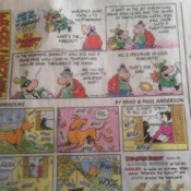 Newspaper Comics for Gift Wrap - comic pages