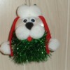 An ornament of a Christmas Dog
