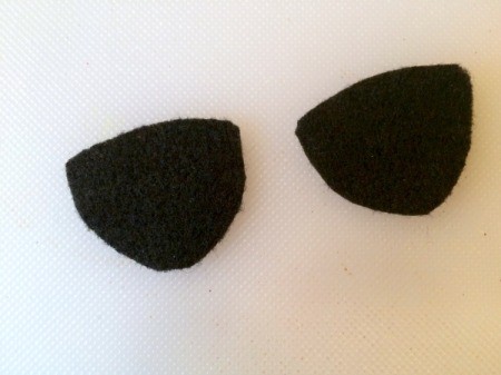 two pieces for eye patch