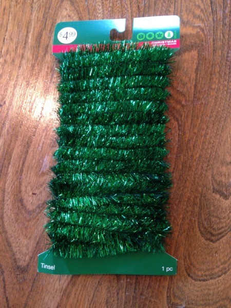 role of green wired tinsel