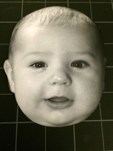 Baby Faces Birthday Banner - cut out photo 2