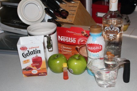 Caramel Apple Jello Shots