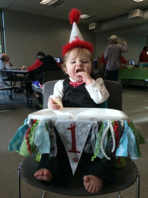 1st Birthday Highchair Banner