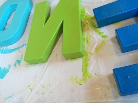 apply paint to letters 3