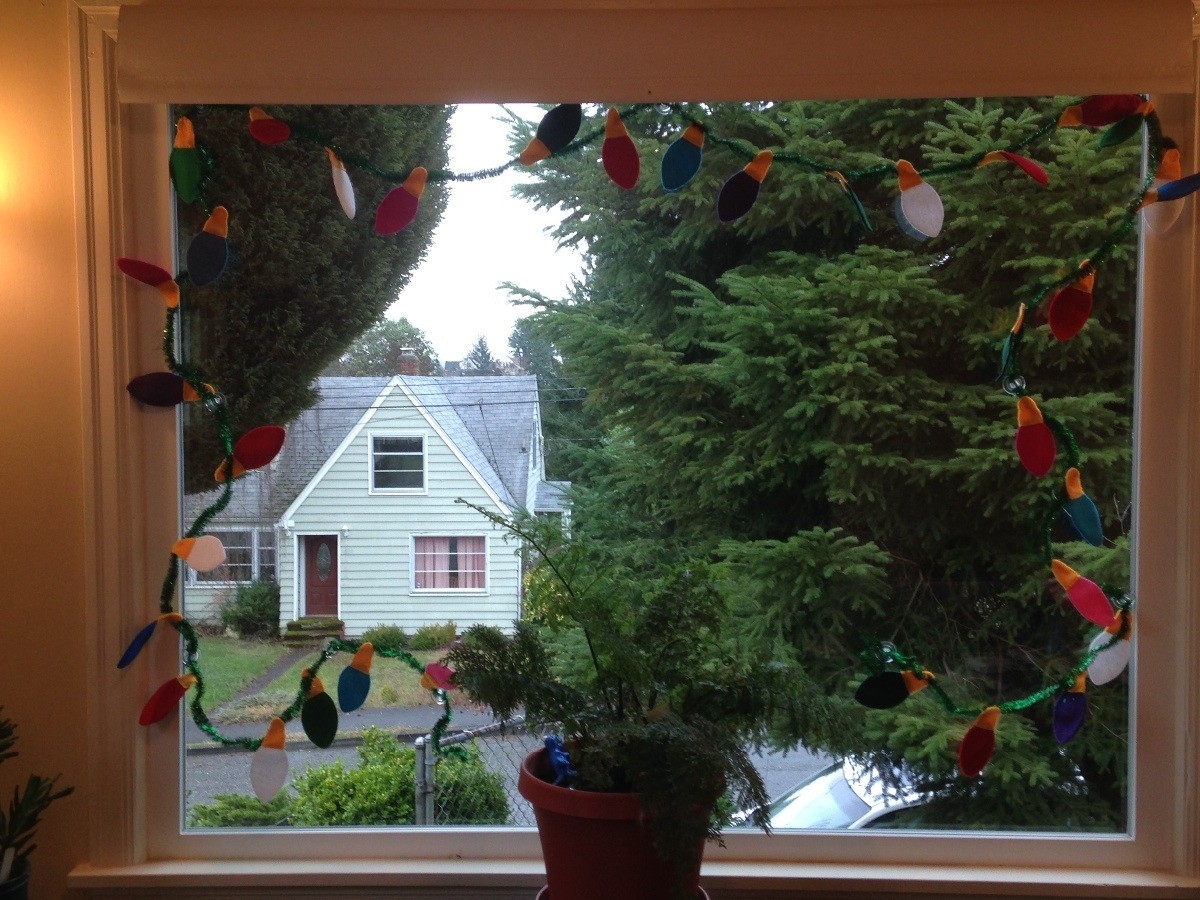 Felt Christmas Light Garland My Frugal Christmas