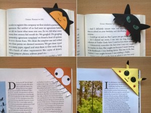 4 cute corner bookmarks