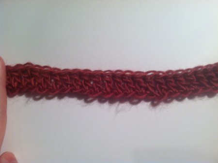 double crochet in chain