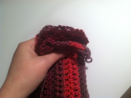 crocheting together the three sections