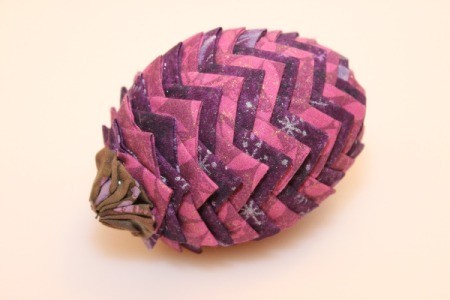 Making Folded Fabric Pinecones