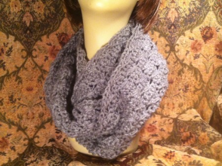 view of cowl on mannequin