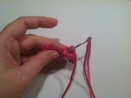 on back side weave end in