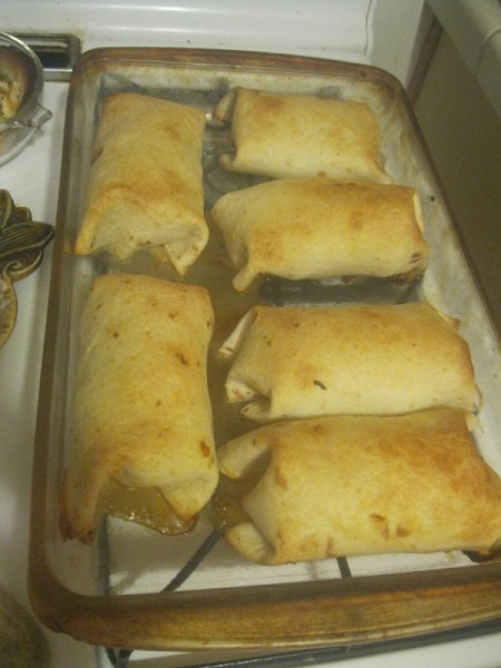 Baked Chicken Chimichangas