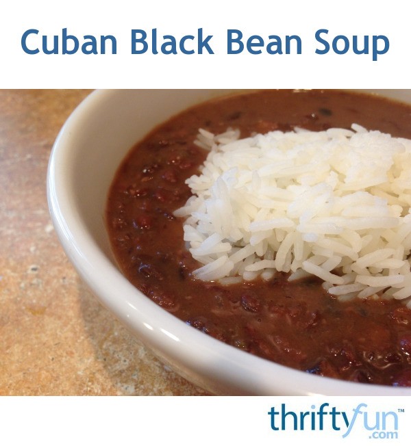 Cuban Black Bean Soup | ThriftyFun