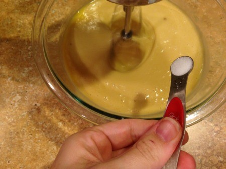 Southern Pecan Pie - adding salt