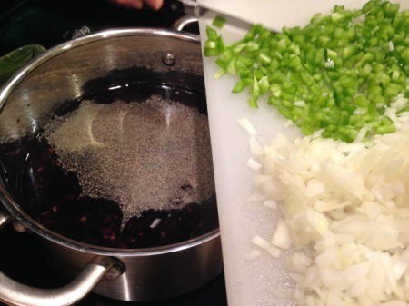 add onion and bell pepper