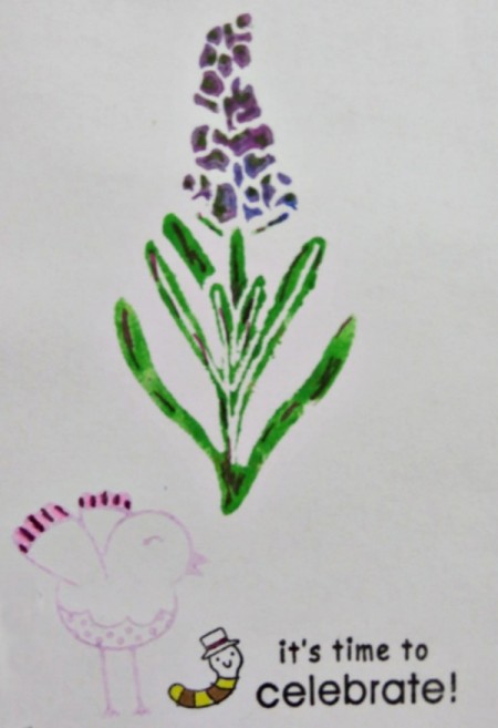 adding color to stamped images