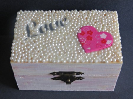 view down on finished box