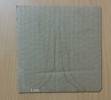 cardboard template step 2