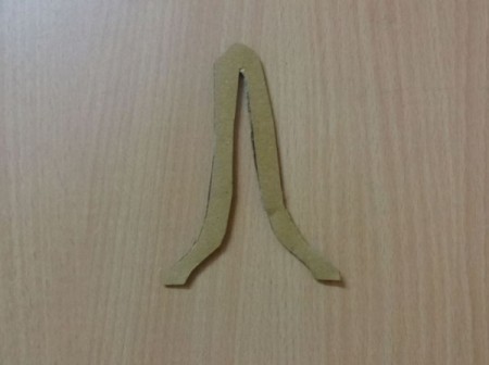 cardboard template cut out