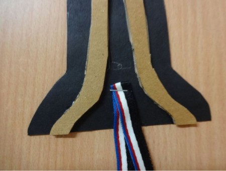 attaching ribbon