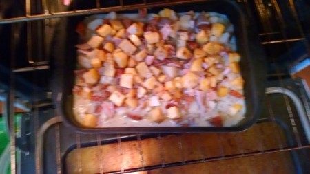 casserole in baking dish