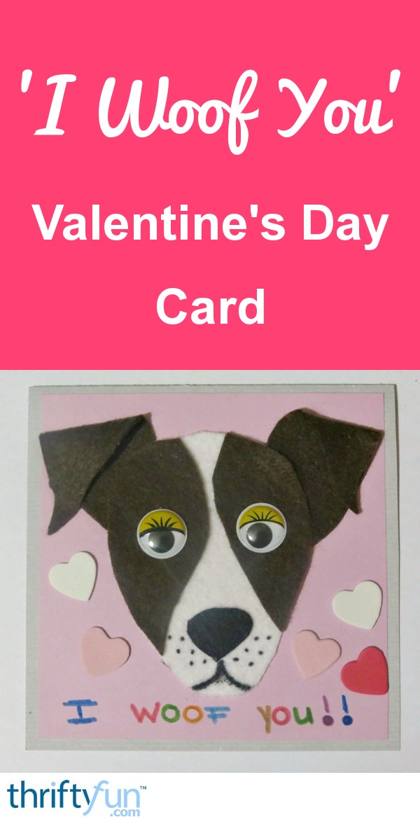 funny dog ad for valentines day woof woof