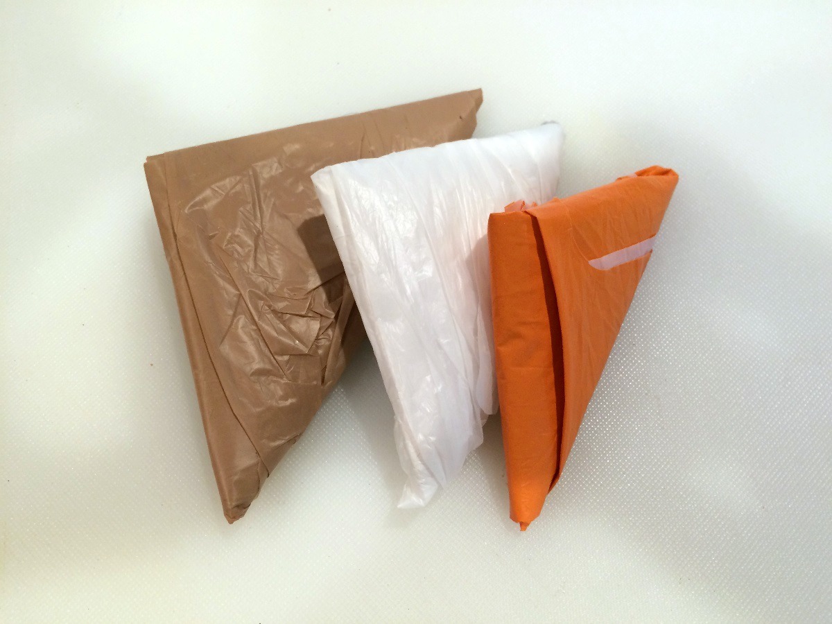 Plastic bag online folding