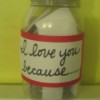 "I Love You Because..." Jar